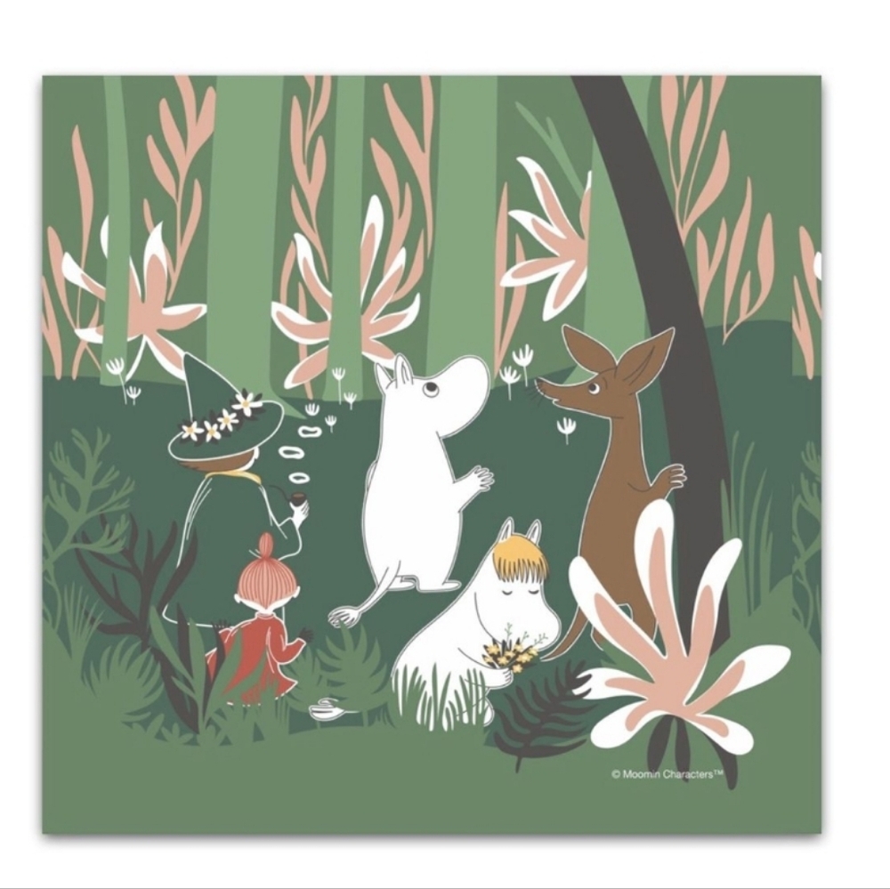 Moomin Forest Green Paper Lunch Napkins